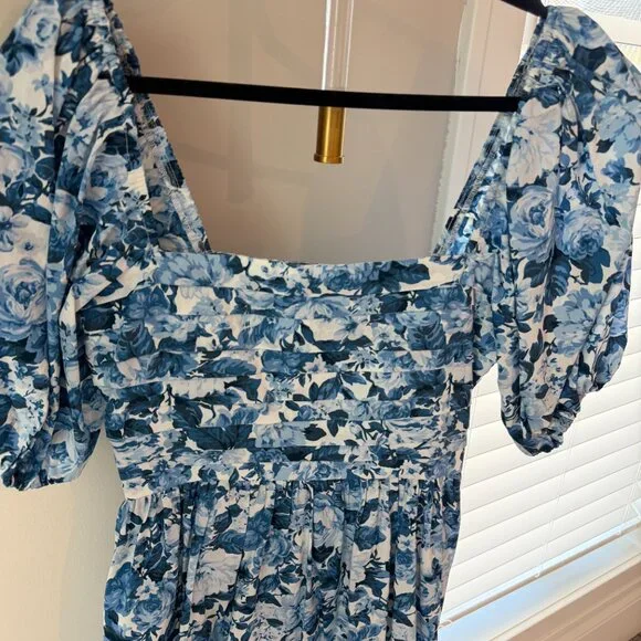 Abercrombie & Fitch Emerson Blue Floral Dress - Picture 4 of 6